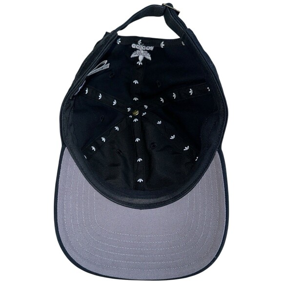 Adidas Originals Womens Black Strapback Hat Adjustable Logo Cap - Picture 11 of 13